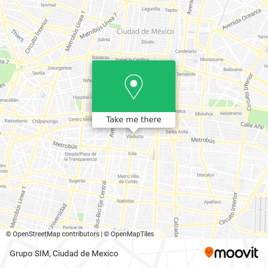 Mapa de Grupo SIM