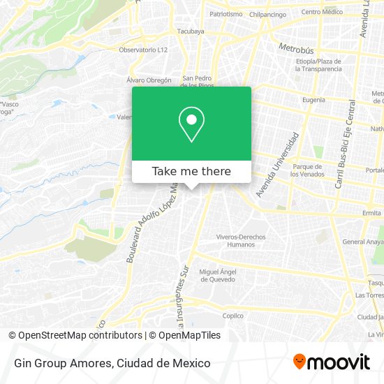 Gin Group Amores map