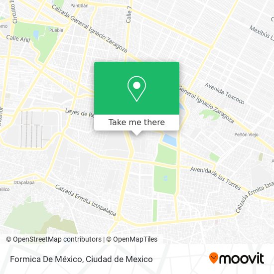 Mapa de Formica De México