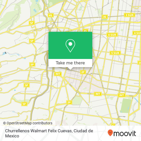 Churrellenos Walmart Felix Cuevas map