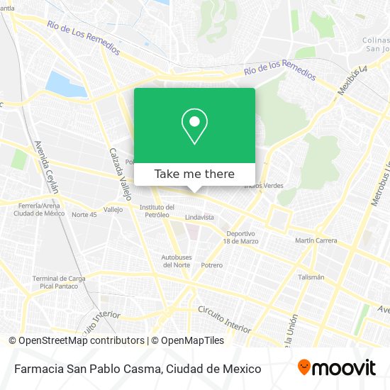 Mapa de Farmacia San Pablo Casma