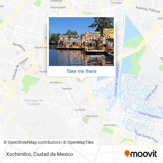 Xochimilco map