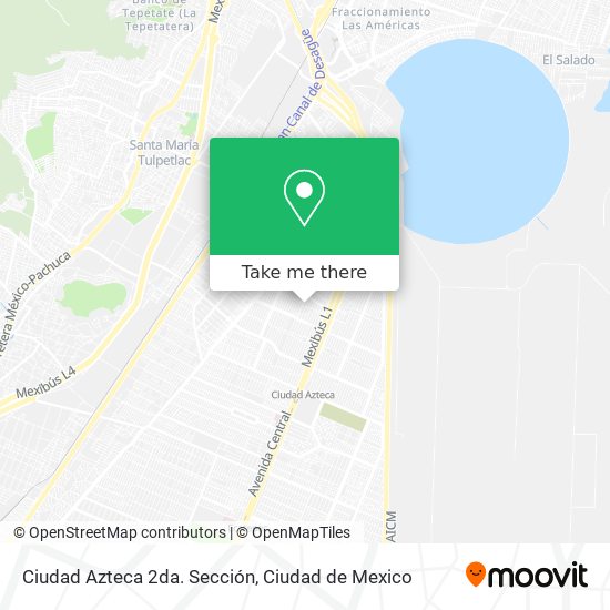 Mapa de Ciudad Azteca 2da. Sección