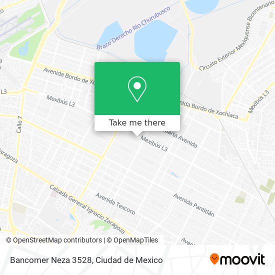 Mapa de Bancomer Neza 3528