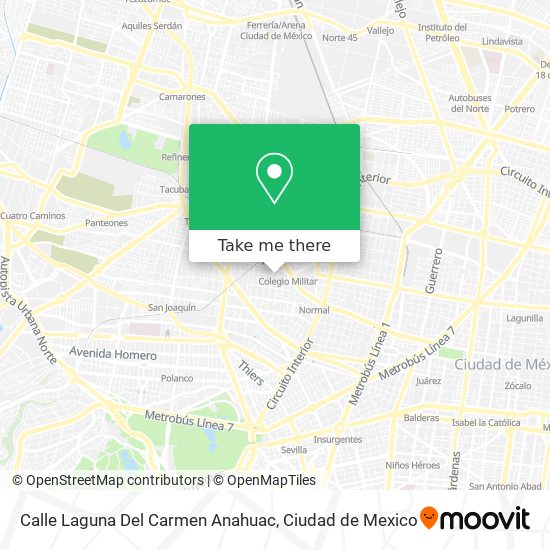 Calle Laguna Del Carmen Anahuac map