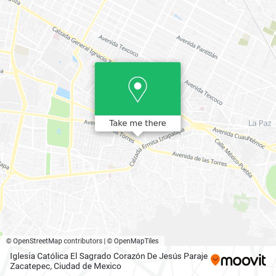 Iglesia Católica El Sagrado Corazón De Jesús Paraje Zacatepec map