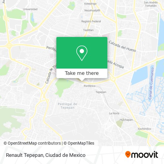 Renault Tepepan map