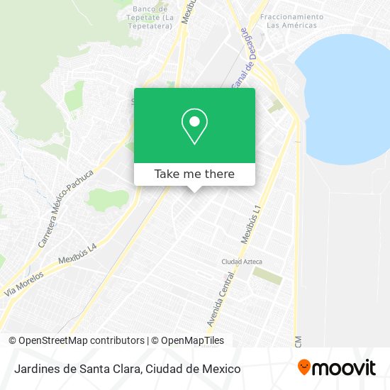 Jardines de Santa Clara map