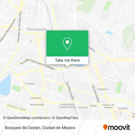 Bosques de Ceylan map