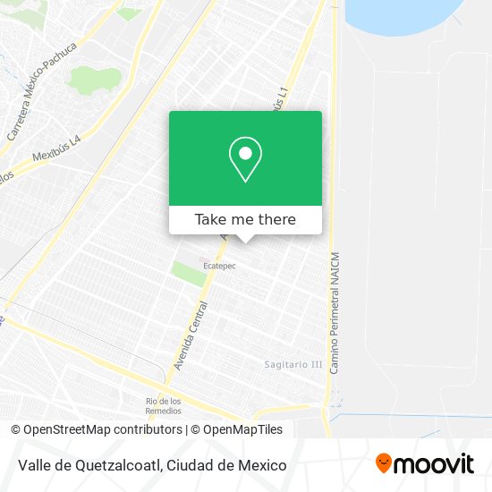 Valle de Quetzalcoatl map