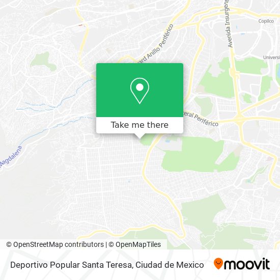Deportivo Popular Santa Teresa map