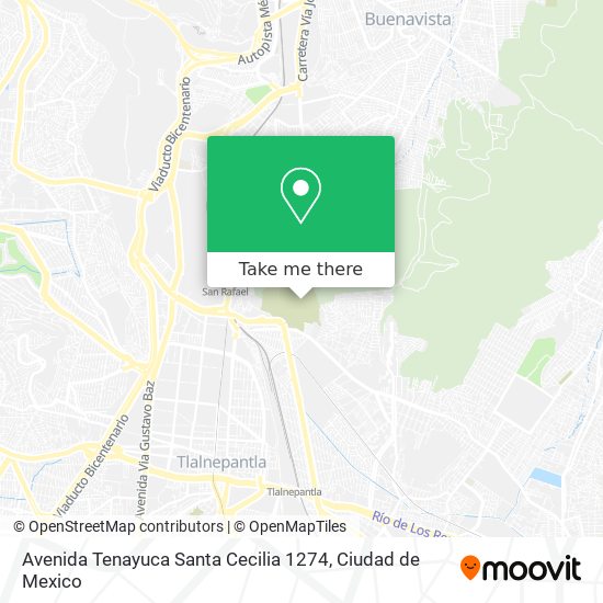 Avenida Tenayuca Santa Cecilia 1274 map