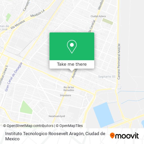 Mapa de Instituto Tecnologico Roosevelt Aragón