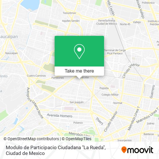 Modulo de Participacio Ciudadana "La Rueda" map