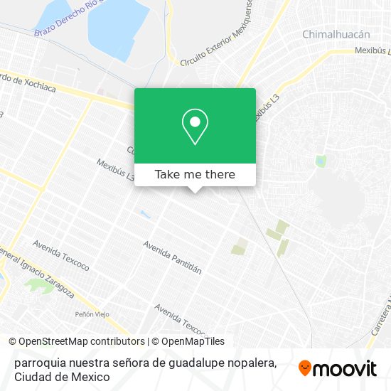 Mapa de parroquia nuestra señora de guadalupe nopalera