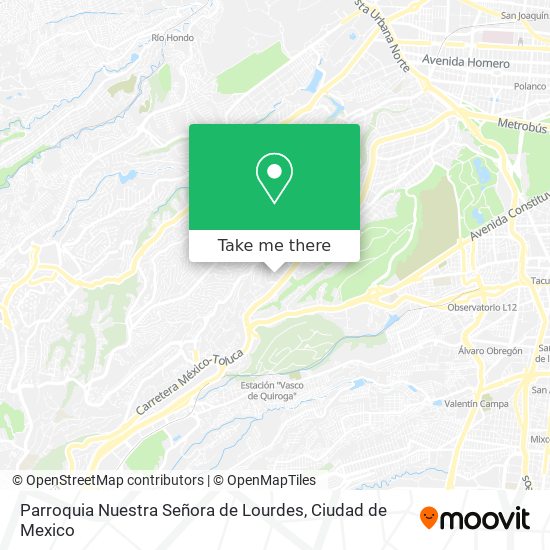 Mapa de Parroquia Nuestra Señora de Lourdes