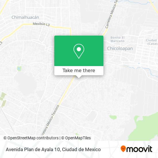 Avenida Plan de Ayala 10 map