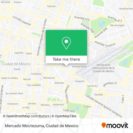 Mercado Moctezuma map