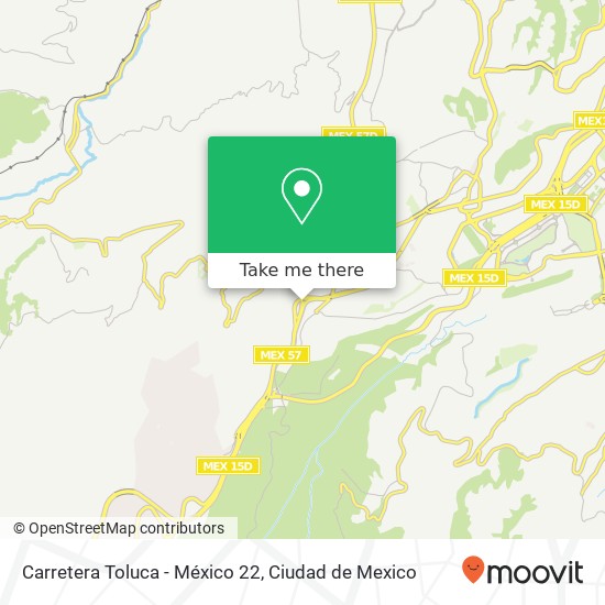 Carretera Toluca - México 22 map