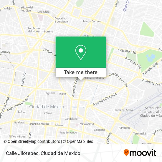 Calle Jilotepec map