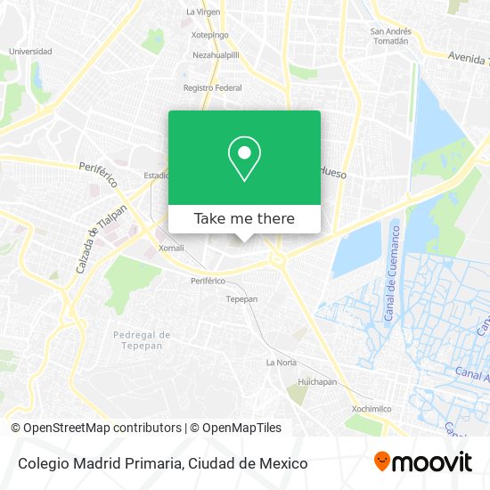 Colegio Madrid Primaria map