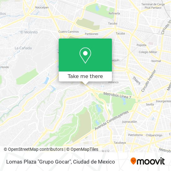 Mapa de Lomas Plaza "Grupo Gocar"