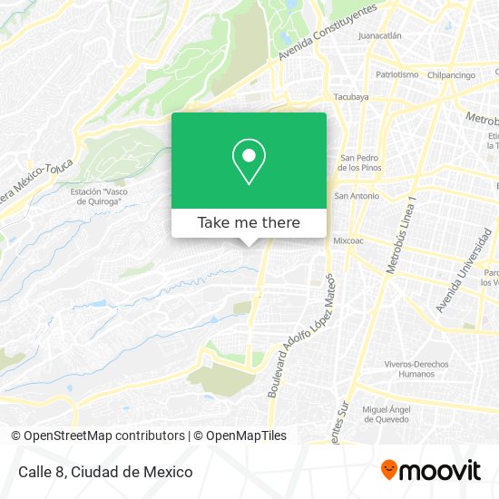 Calle 8 map