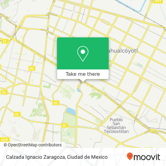 Mapa de Calzada Ignacio Zaragoza