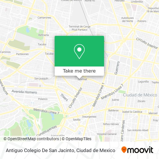 Antiguo Colegio De San Jacinto map