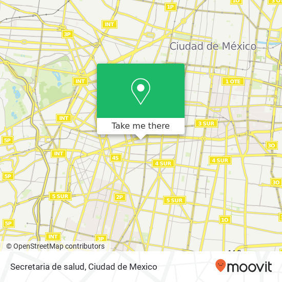 Secretaria de salud map