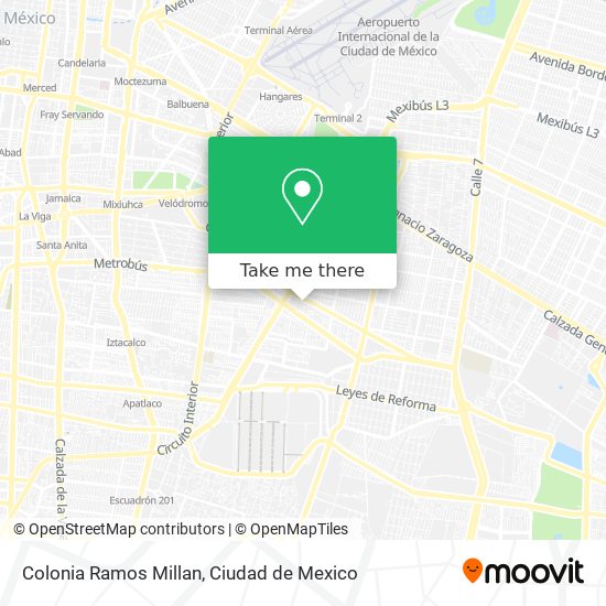 Colonia Ramos Millan map