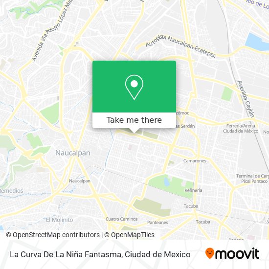Mapa de La Curva De La Niña Fantasma
