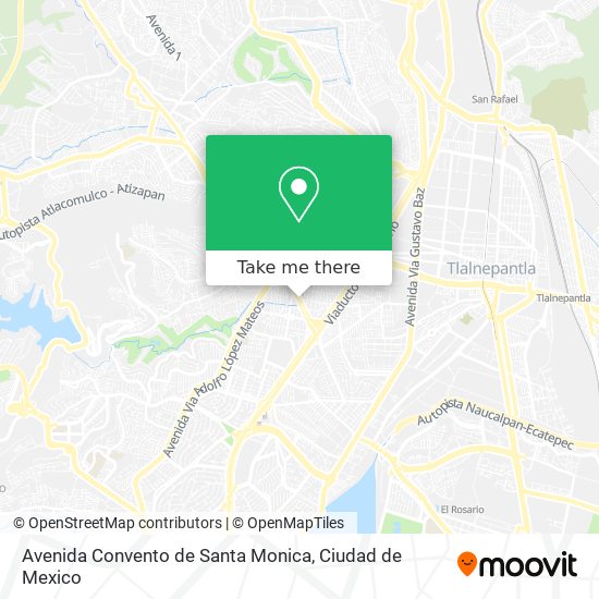 Avenida Convento de Santa Monica map