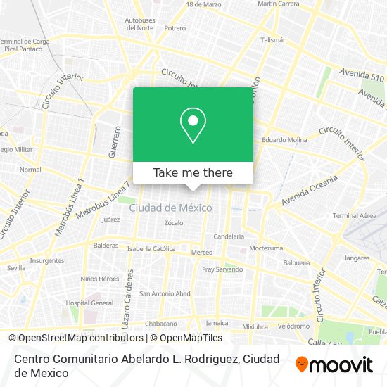 Mapa de Centro Comunitario Abelardo L. Rodríguez