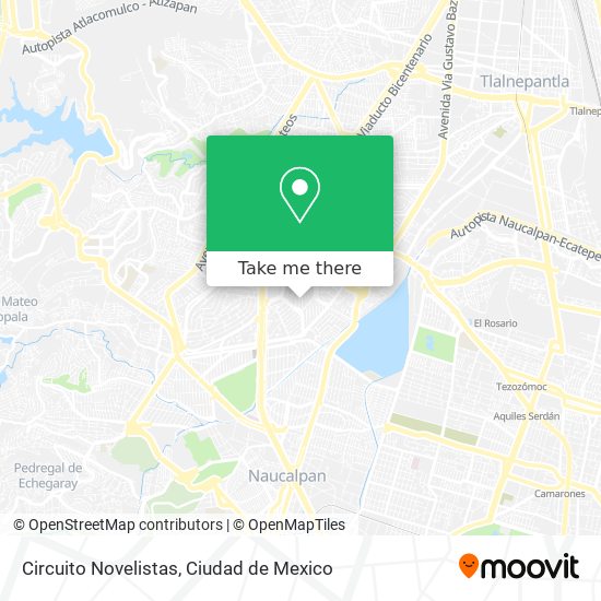 Circuito Novelistas map