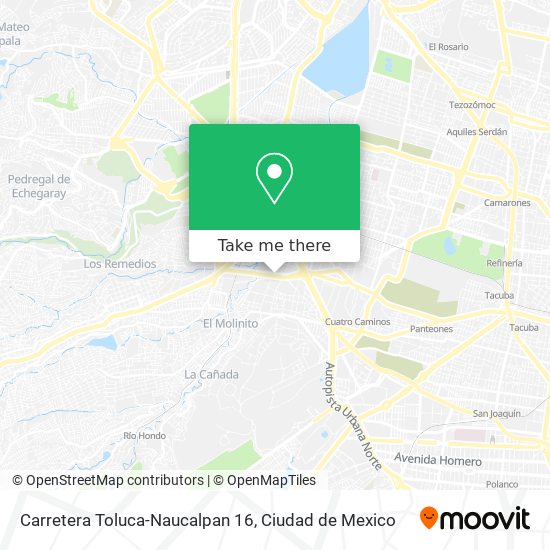 Carretera Toluca-Naucalpan 16 map