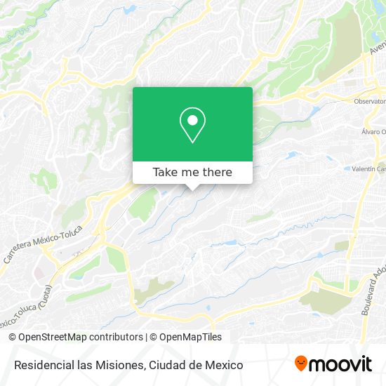 Mapa de Residencial las Misiones