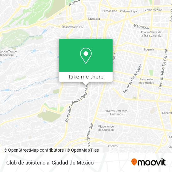 Mapa de Club de asistencia