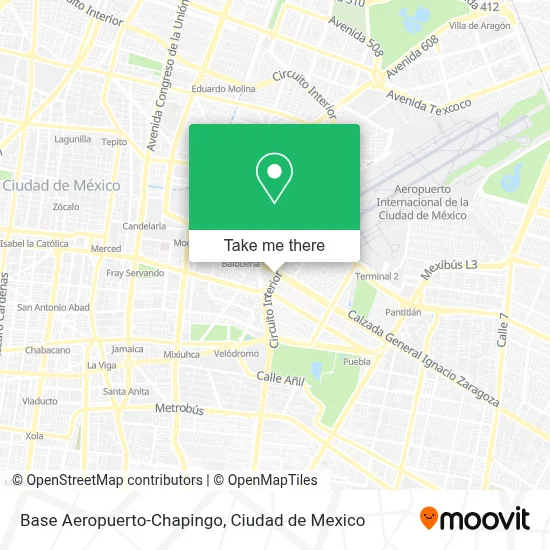 Base Aeropuerto-Chapingo map