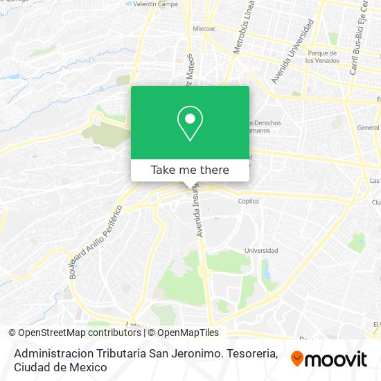 Mapa de Administracion Tributaria San Jeronimo. Tesoreria