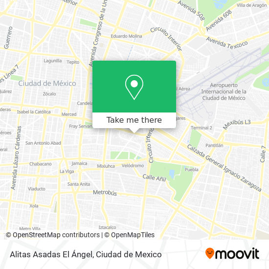 Alitas Asadas El Ángel map