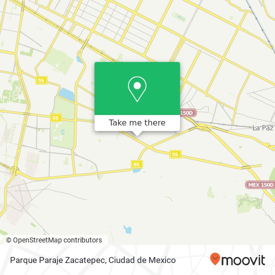Parque Paraje Zacatepec map