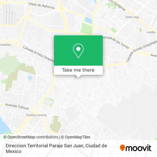 Direccion Territorial Paraje San Juan map