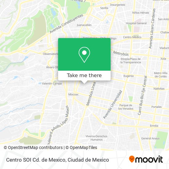 Centro SOI Cd. de Mexico map
