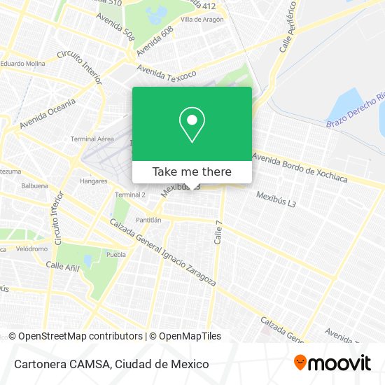 Mapa de Cartonera CAMSA