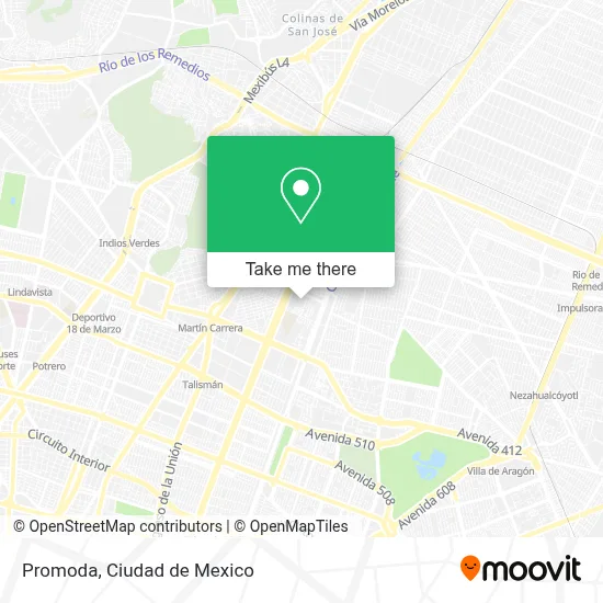 Promoda map