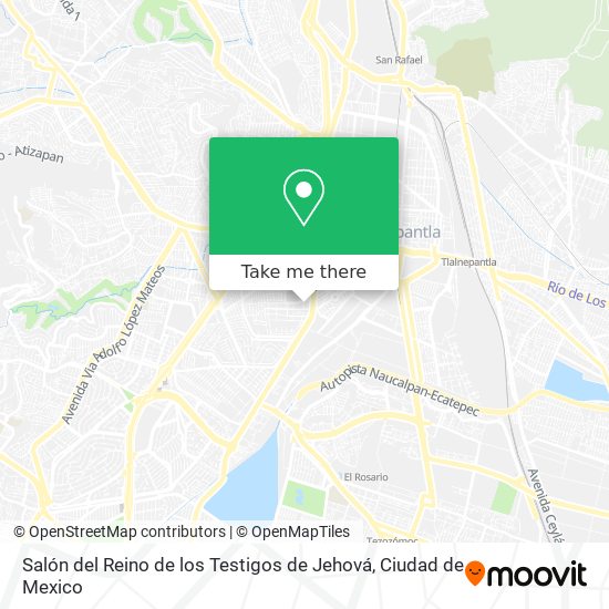 Salón del Reino de los Testigos de Jehová map