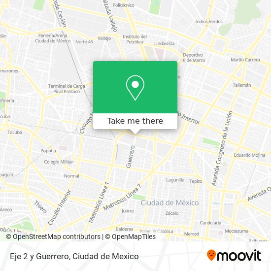 Eje 2 y Guerrero map