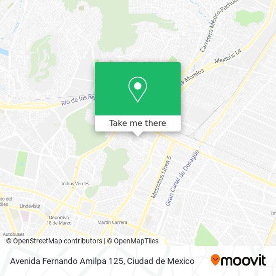 Mapa de Avenida Fernando Amilpa 125