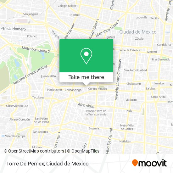 Torre De Pemex map